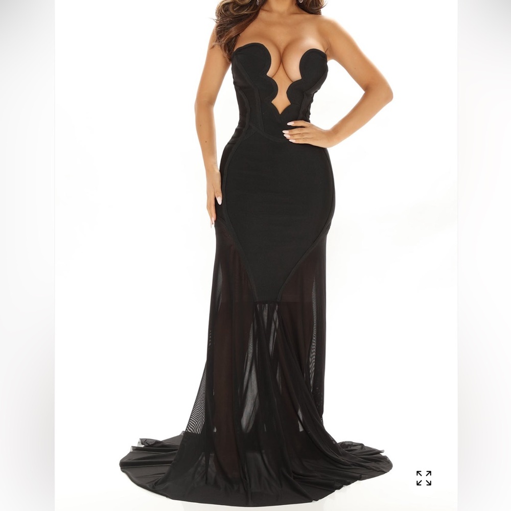 Fashion Nova Elegant Bandage Maxi Gown